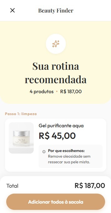 Beauty Finder Step 1