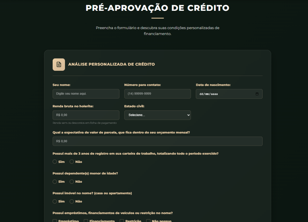 Giovanni Leme Pré-aprovação